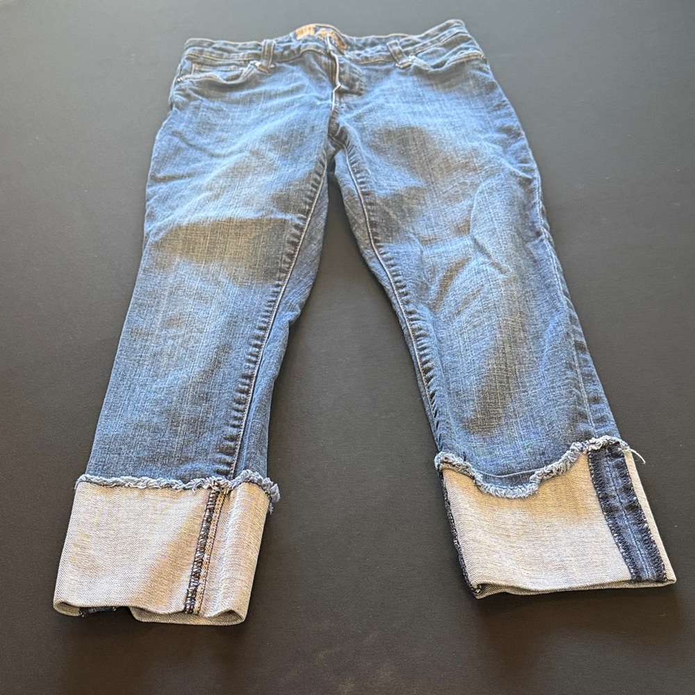 Kut from the Kloth Cropped Blue Jeans